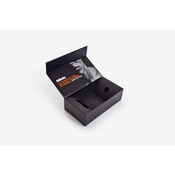 Caja Forrada con Fondo y Aro completo de Imán
