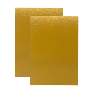 Base rectangular para loncheado oro