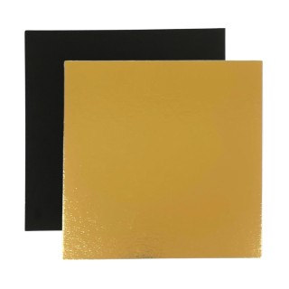 Base cuadrada oro negro para salmon ahumado