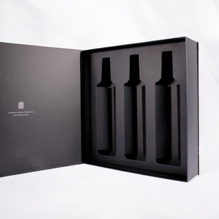 Packaging personalizado para botellas de vino con separador interior