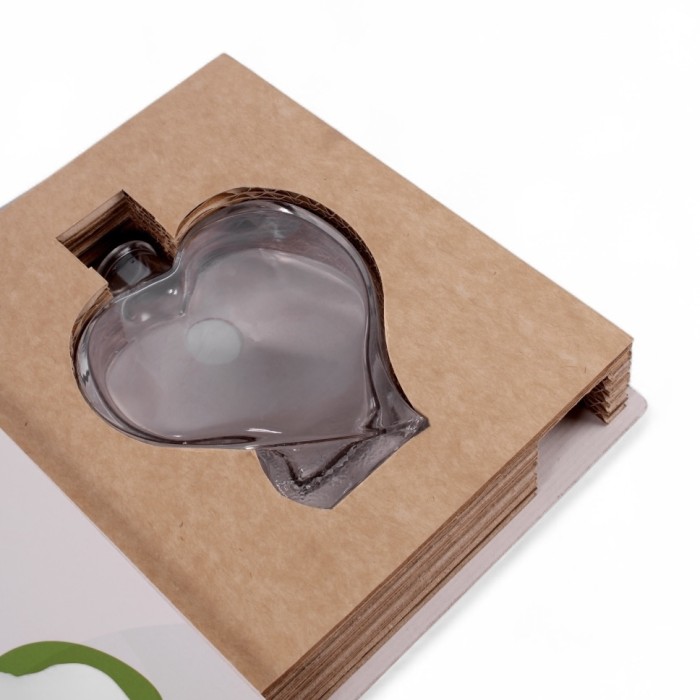 Caja personalizada para aceite con piscina interior